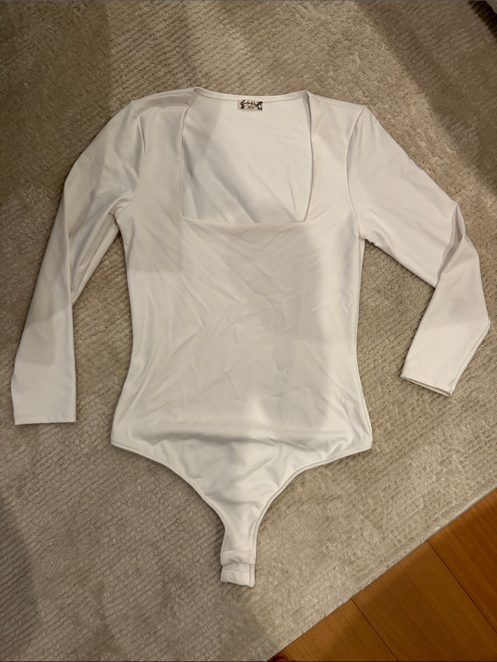 Classic White Long-Sleeve Kids One-Piece Bodysuit